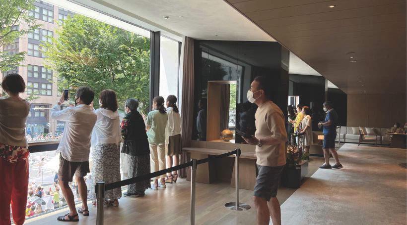 宿泊者専用ラウンジ