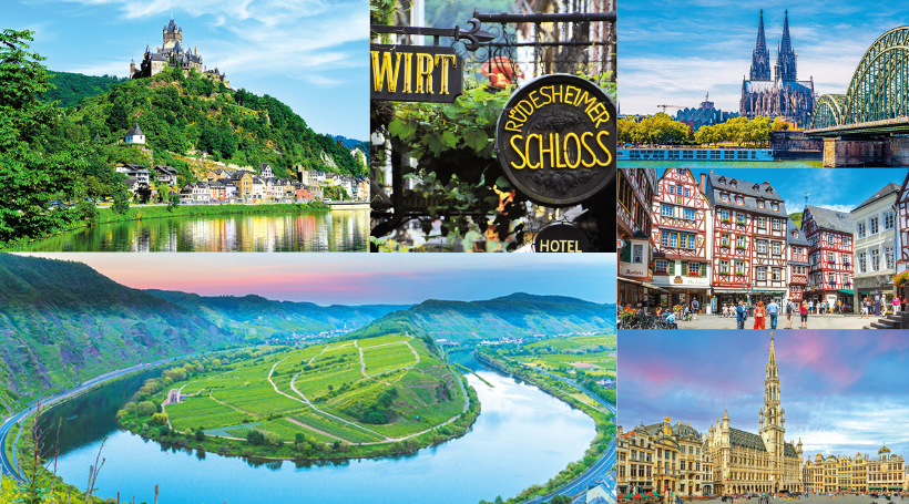 【成田（羽田）空港発着】新緑のライン河、モーゼル河とベルギー三都