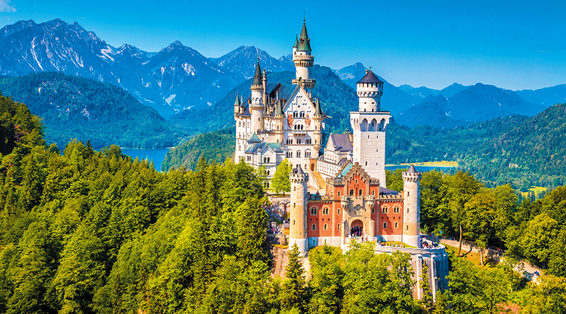 ドイツアルプスから白鳥城、花のマイナウ島へ