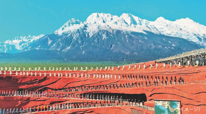 野外舞台「印象麗江」の観賞