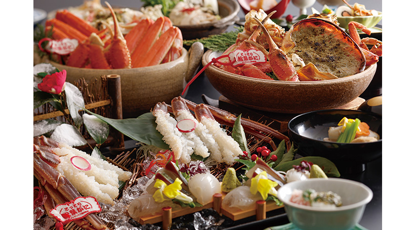 冬の味覚の王者「活松葉がに懐石」と玉造温泉・三朝温泉