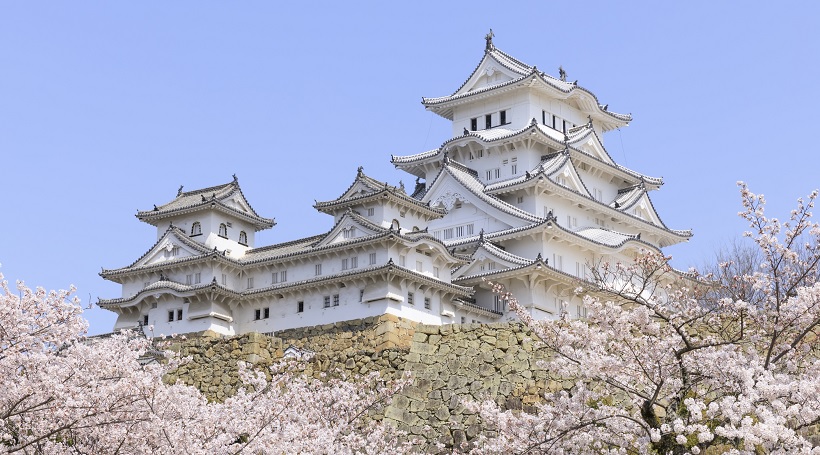 世界遺産・姫路城に咲く桜と天地の宿 奥の細道