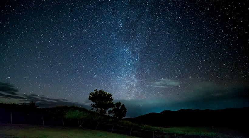 星空ガイドによる解説付きの星空観賞