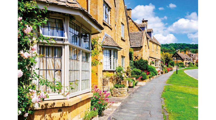 ブロードウェーの家並み